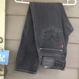 Vintage Blackout Levi's 511 Slim Straight Jeans